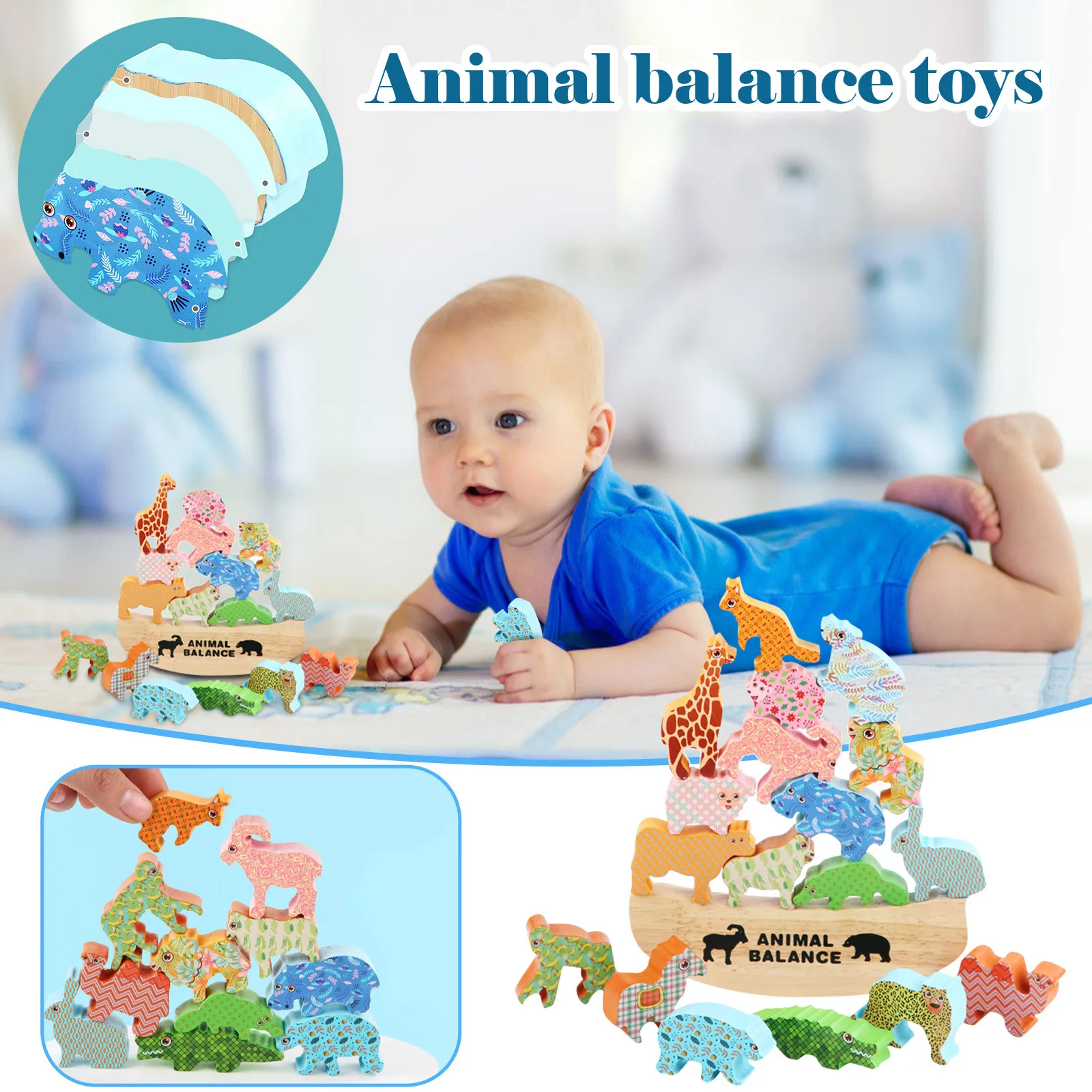 

Games Animal Learning Babies Stacked Early Balance Toy Cars for 4 Year Old Boys Stem Activities for Kids 6-8