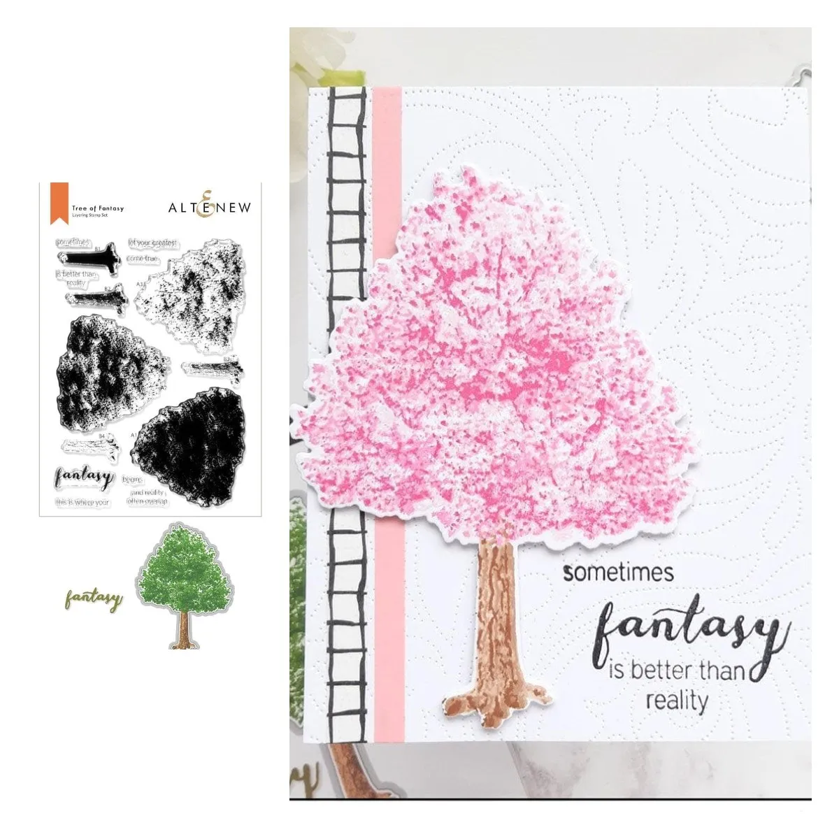 

Tree Of Fantasy Stamp & Die Bundle Metal Cutting Dies And Stamps Scrapbook Diary Decoration Embossing Template Diy Greeting