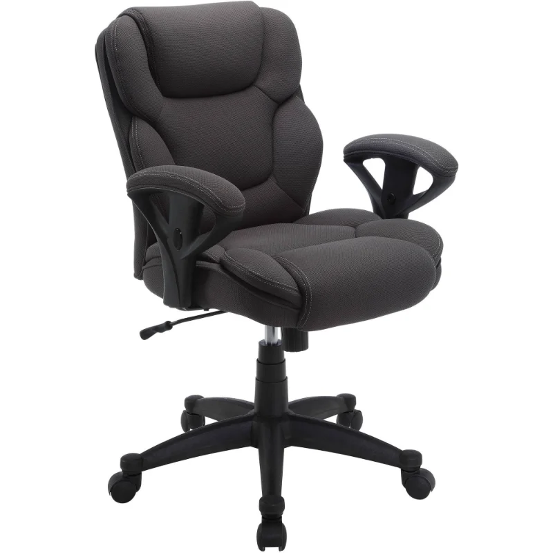 Serta Big & Tall Fabric Manager Office Chair, Supports up to 300 lbs, Gray office furniture  office chair