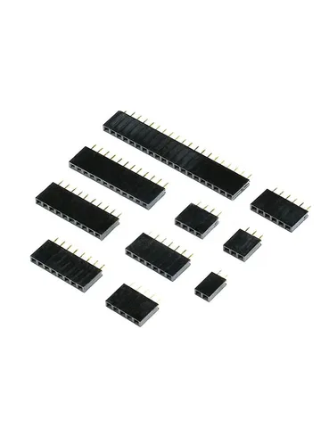 Штырьковые разъемы Si Tai&SH 2.54 Female Single Row Pin Header, 10 шт.