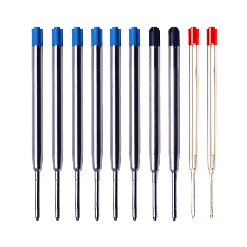 

30pcs 424 Metal Refills 99mm Length Special Replaceable Rods for Roll Ball Pen Signing Pen 0.7mm Nib Office School Writing Tools