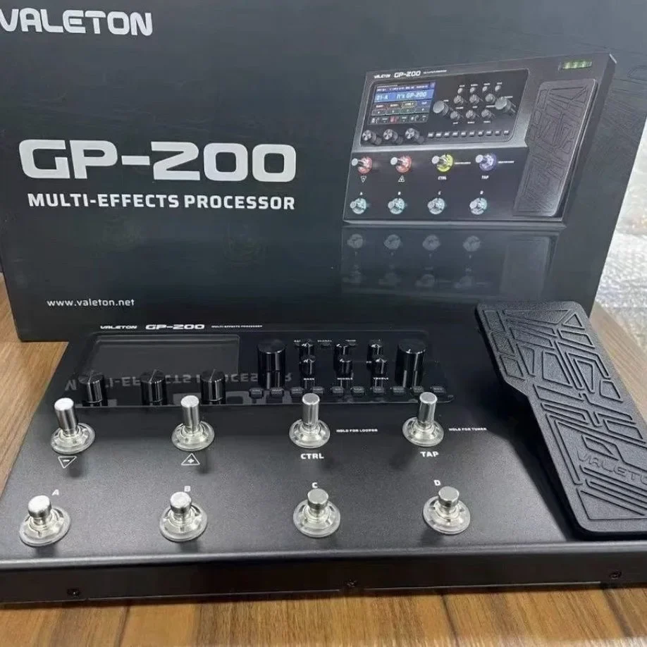 Фото Гитарный/басовый усилитель Valeton GP200, черный, с имитацией IR, мультиэффектами и адаптером питания, педаль эффектов для гитары, прямые продажи с завода №2