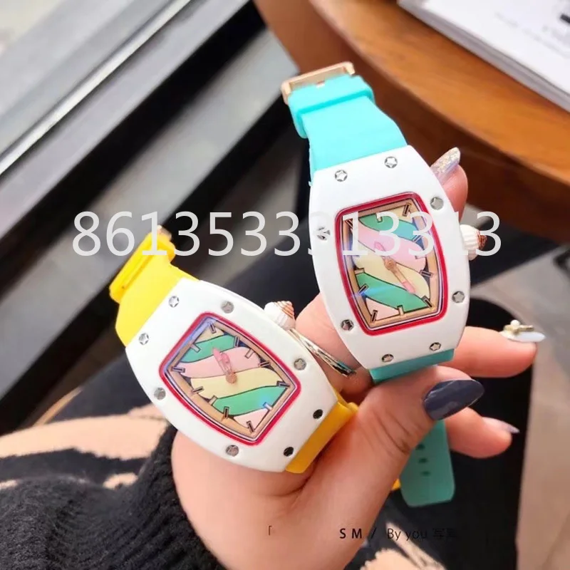 

2022 New Richard Watch Ladies Quartz Watch Colorful Candy Color Casual Ladies Watch Must-have For Young Ladies