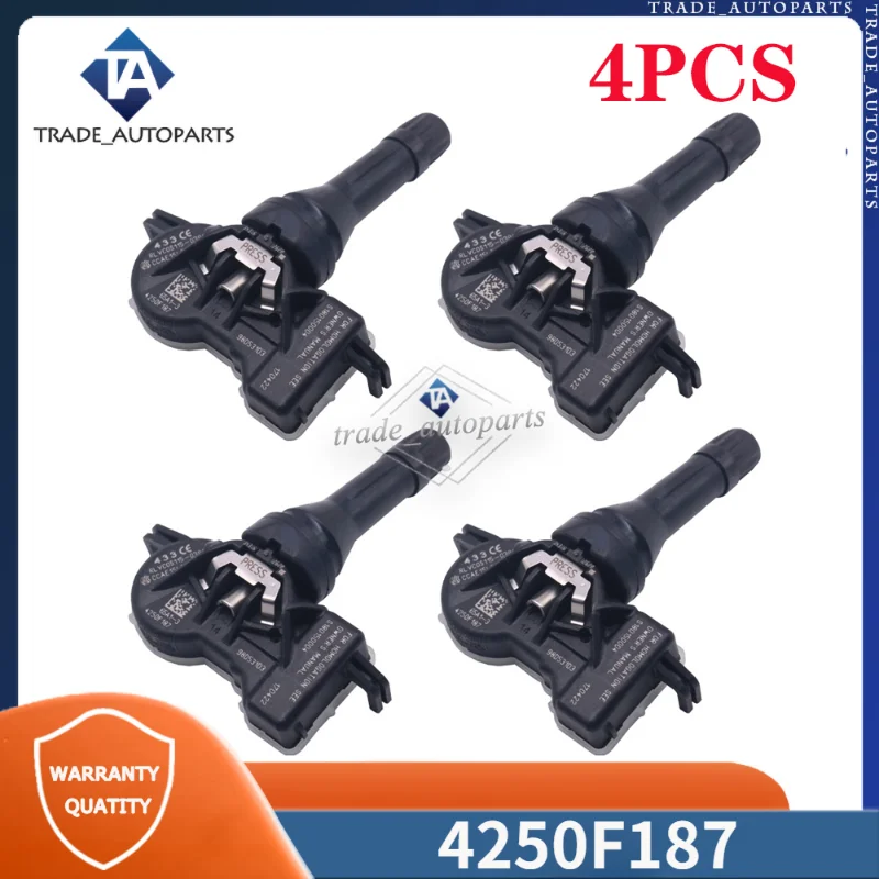 Датчик давления в шинах 4250F187 TPMS для Mitsubishi Attrage Eclipse Cross Mirage Pajero, система контроля давления в шинах, 4 шт., 4250C275