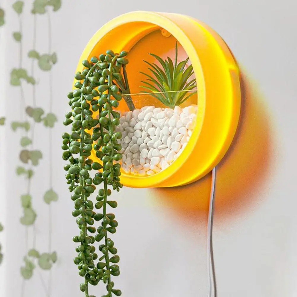 

Round Iron Wall Vase Home Living Room Restaurant Succulent Pot Hanging Flower Planters Art Vases Plant Wall Decor N6z9