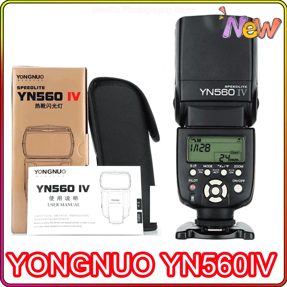 

Беспроводная вспышка YONGNUO YN560IV Speedlite 2,4G для цифровой зеркальной камеры Canon Nikon Sony Pentax Olympus Fuji