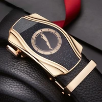 new famous brand belt men top quality genuine luxury leather belts menstrap male metal automatic buckle mens belts 3 5cm