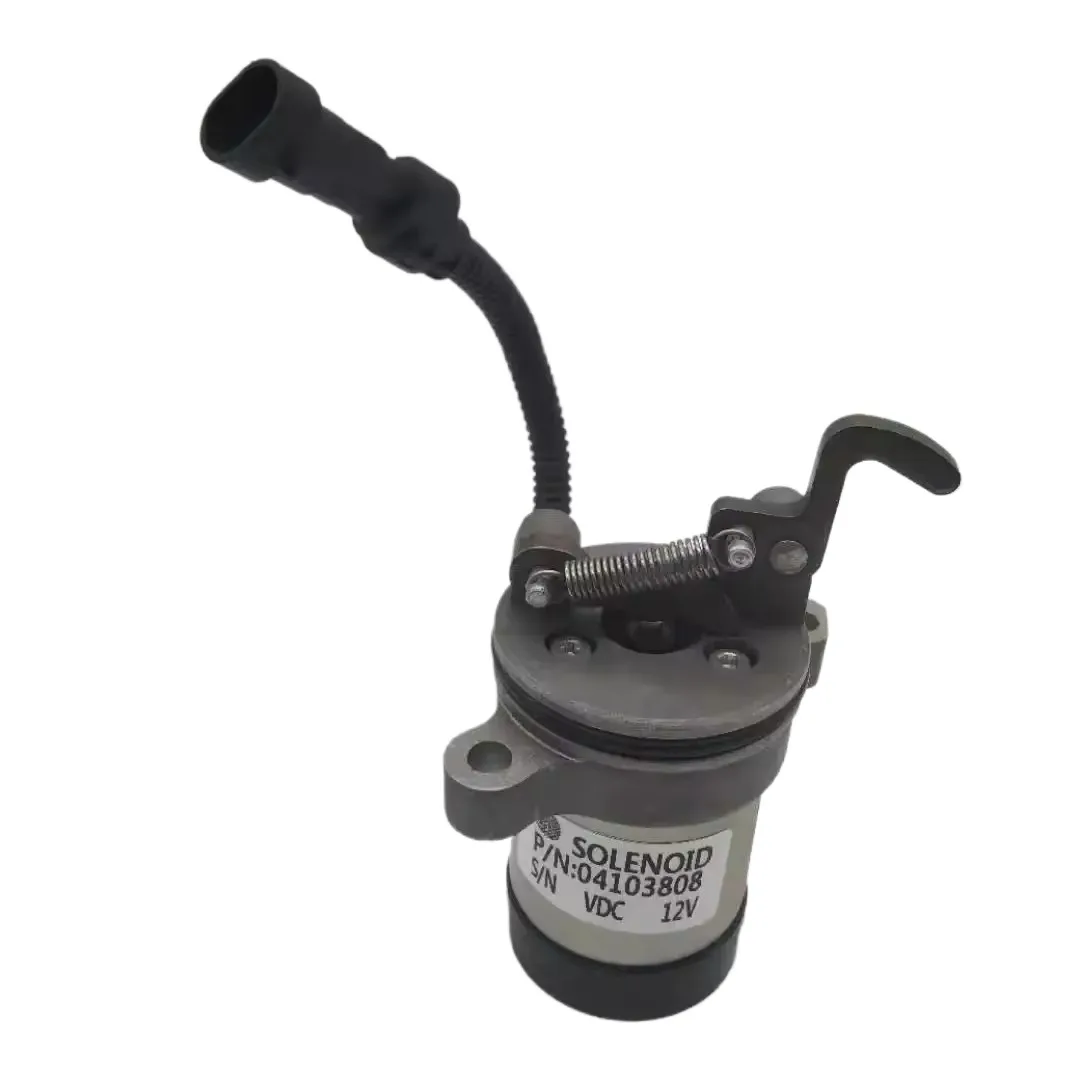 04103808 топливный стоп-клапан Соленоидный клапан 12В подходит для экскаватора F3L F3M F4L