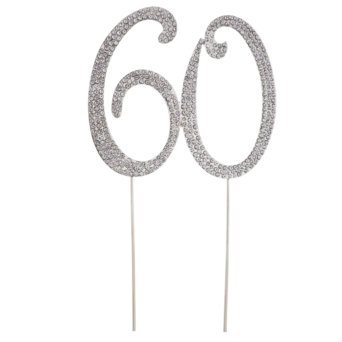 

60 Rhinestones Decorative 60 Birthday Wedding Anniversary Party Supplies ( )