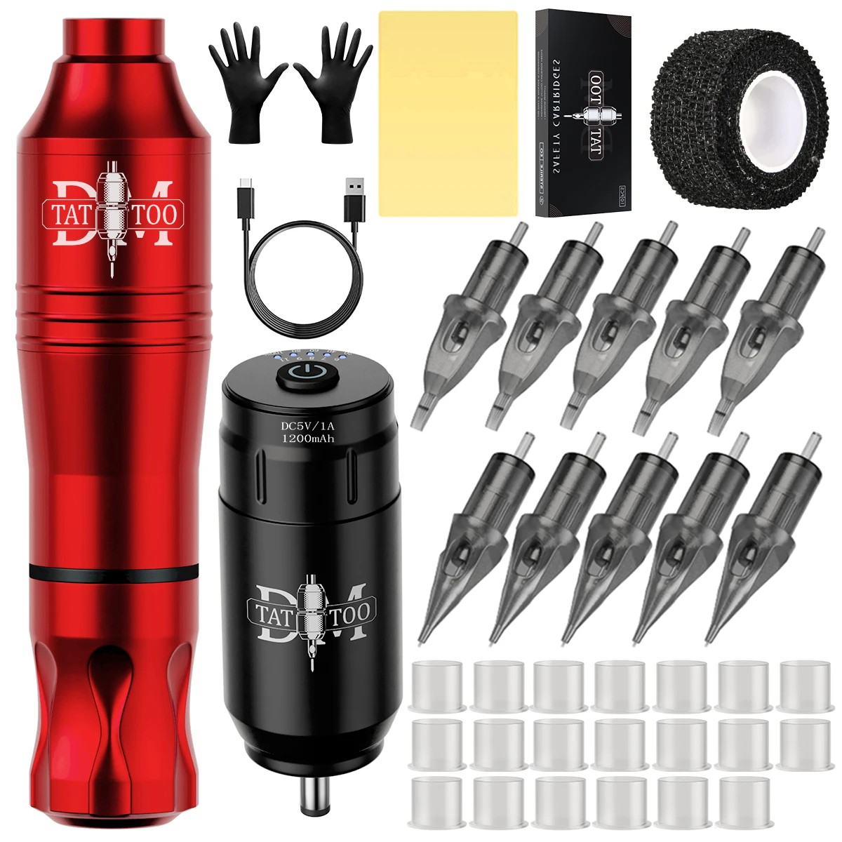 Набор для тату-машинки беспроводной 1200 мАч