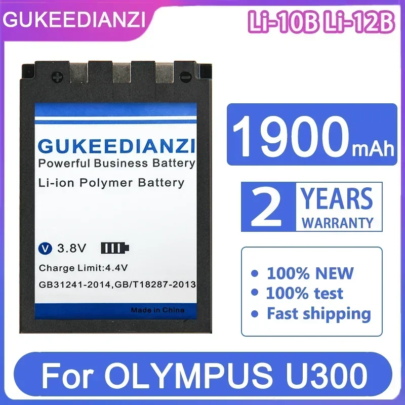 GUKEEDIANZI аккумулятор Li-10B Li-12B 1900 мАч для OLYMPUS U300 U400 U410 C760 C765 C70 C7000 C770 U500 U600 U800 U810 U1000 400 500