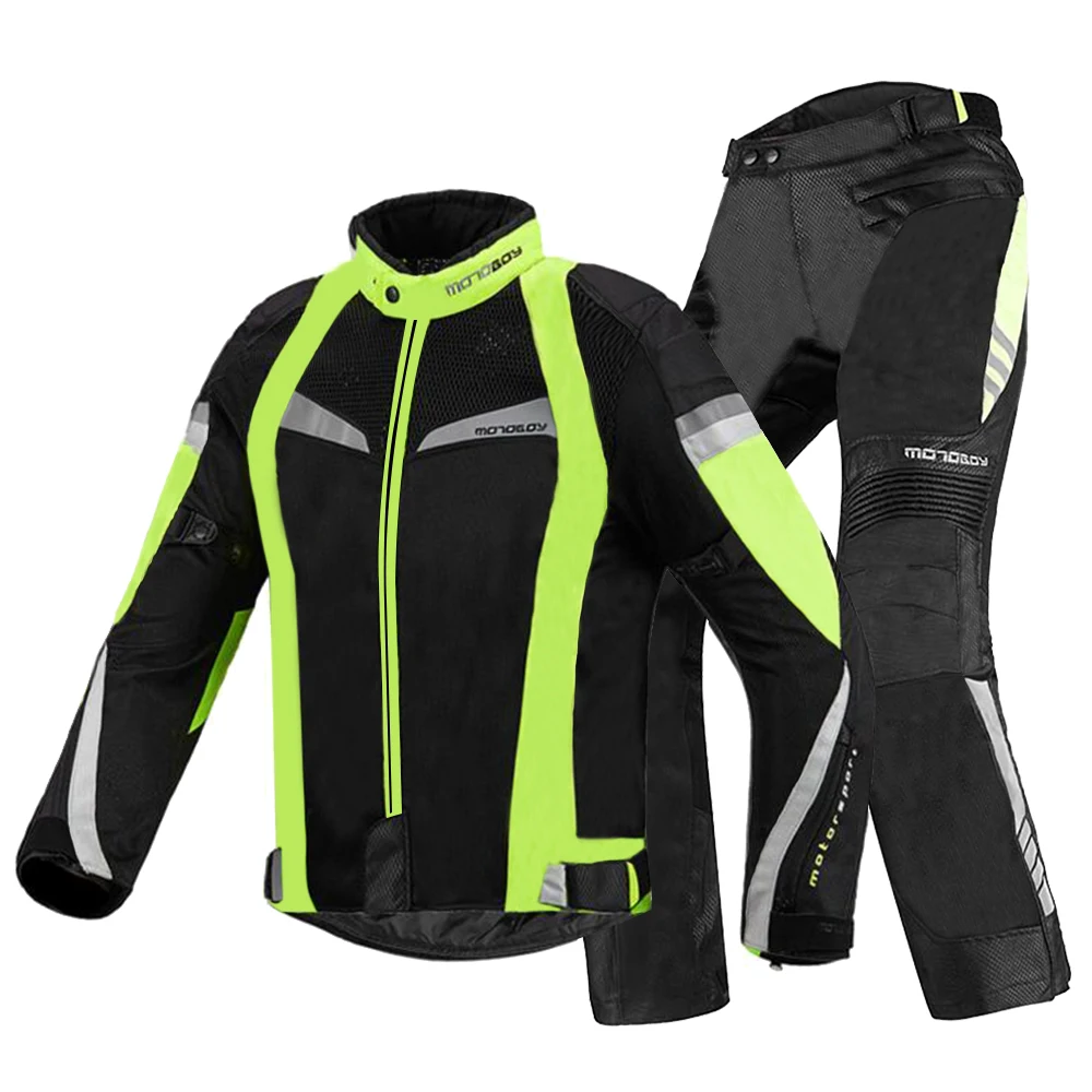 Breathable Motorcycle Jacket Off-road Riding With Protective Gear Motorcycle Riding Jacket Reflective Motocross Jackets Pants enlarge