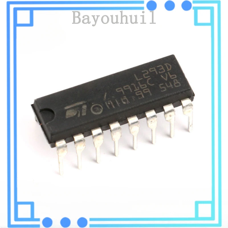 

10 шт. оригинальный подлинный прямой штекер L293D DIP-16 чип шагового драйвера Двунаправленный/Драйвер IC чип