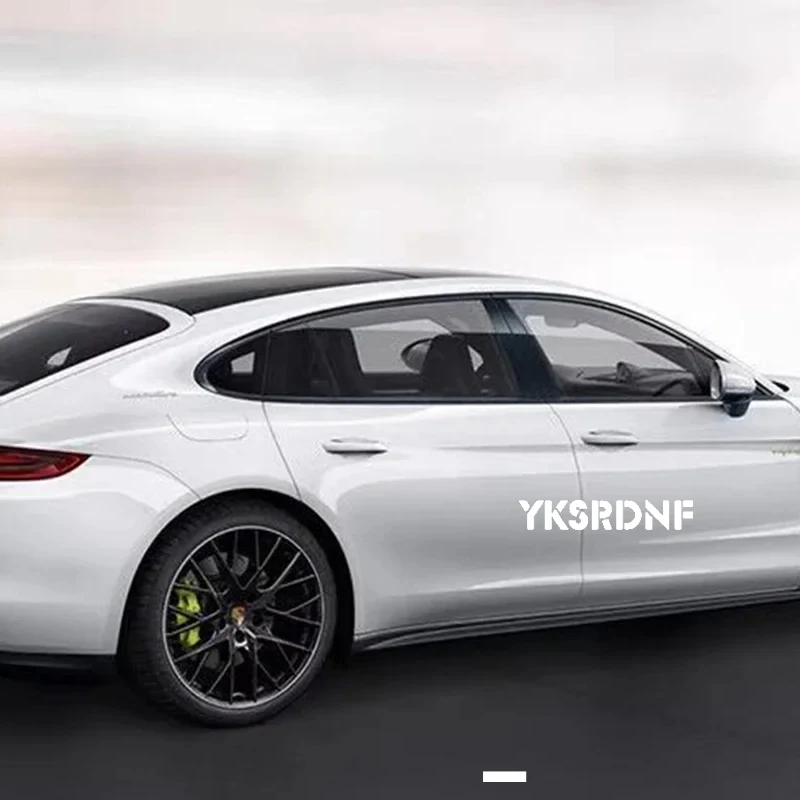 Фото Для Porsche Panamera 970 971: Накладки на оконные рамы и пороги дверей (2010-2021) — черные, серебристые №5