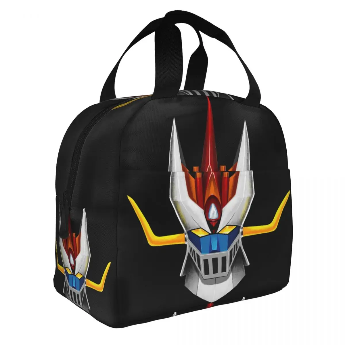Great Mazinger Lunch Bento Bags Portable Aluminum Foil thickened Thermal Cloth Lunch Bag for Women Men Boy