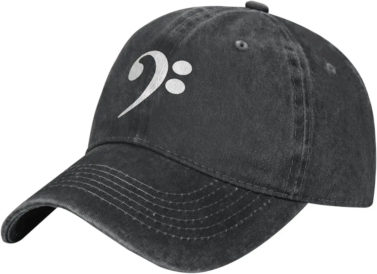 

Best Cowboy Hat Boven Hat Trucker Dad Gift Adjustable Buckle Closure Bass_Clef_Music Logo Casquette Unisex