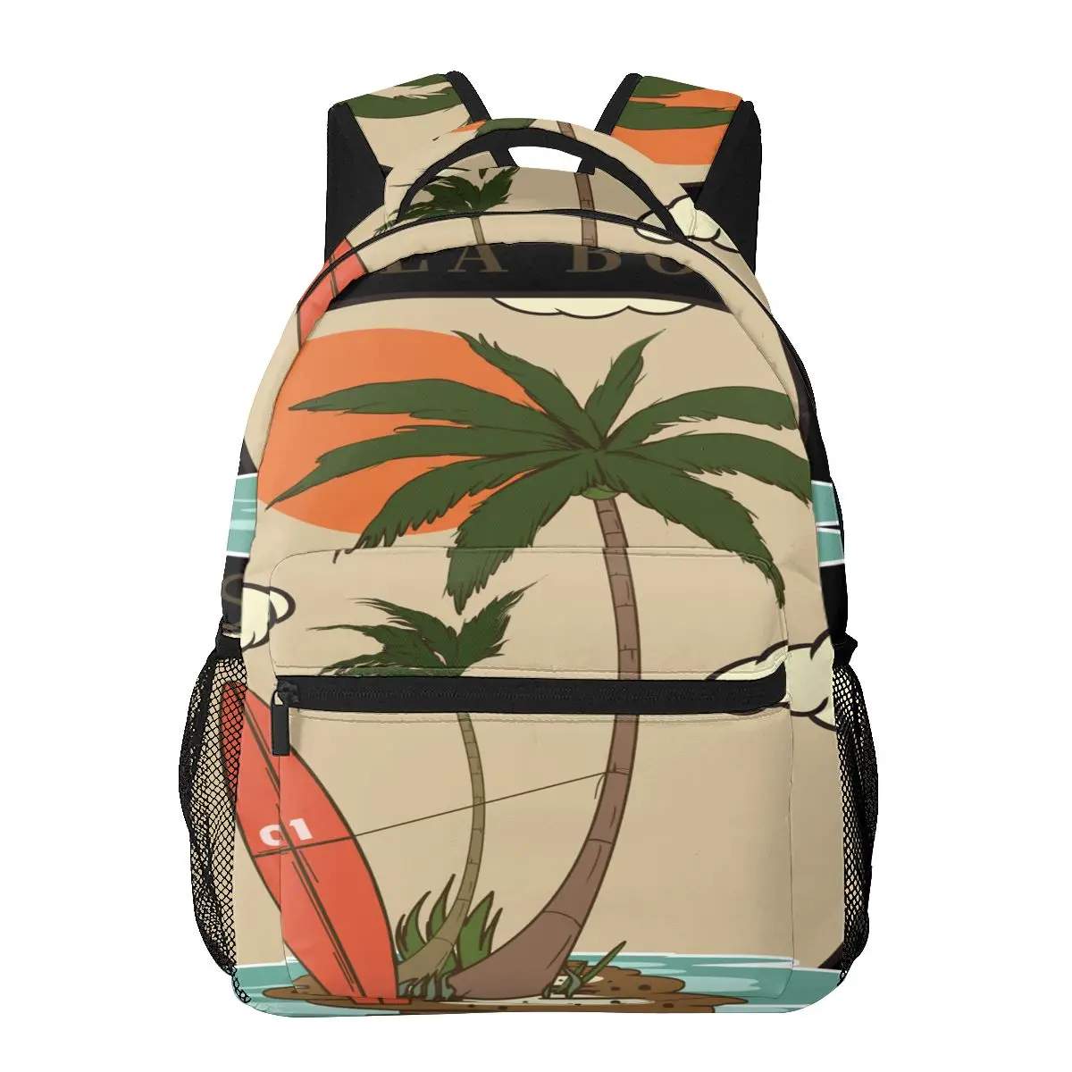 

2022 Women Shoulder Bag Coconut Tree Fashion School Bag For Teenage Girl Backpacks Travel Bag