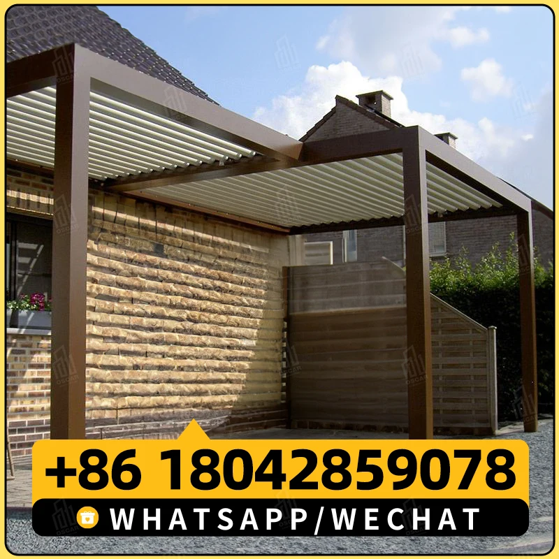 Индивидуальная уличная садовая патио моторизованная Выдвижная на крыше