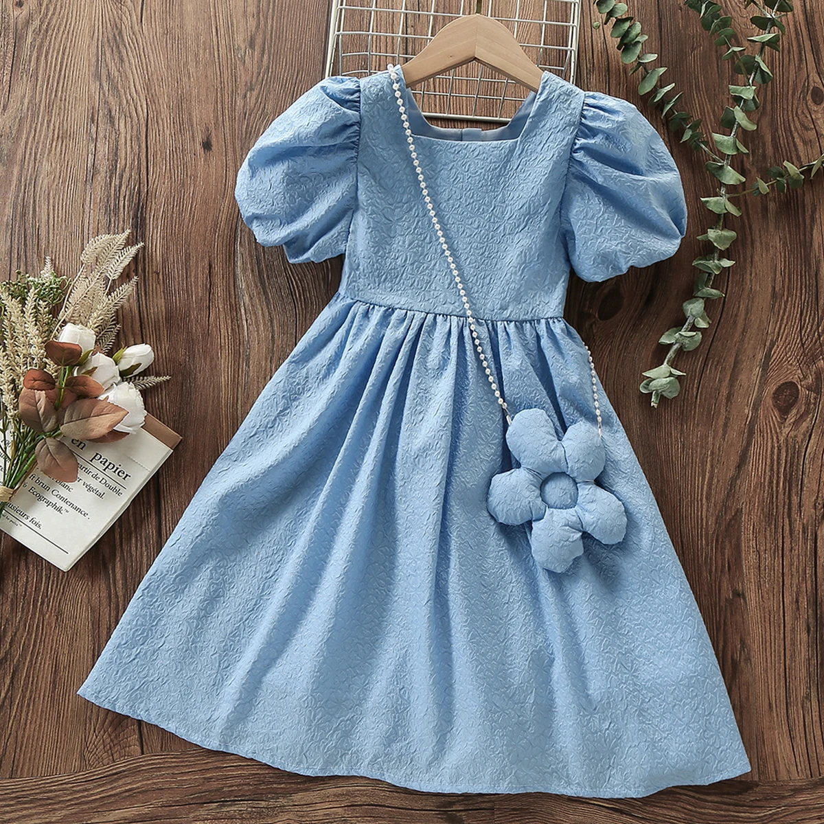 

School Uniform Kids Summer Dresses for Girls Outfits Princess Baby Party Dress Short Sleeve Children Costumes 6 7 8 10 12 Years