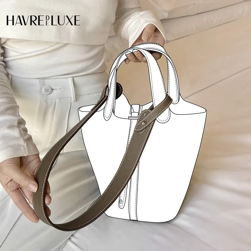 Custom Lindy Bag Evelyn Bag Shoulder Strap Bag Strap Vegetable Tanned Cowhide Togo Lychee Pattern Diagonal Shoulder Bag Strap