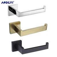 matte black toilet paper holder wall mount tissue roll hanger 304 stainless steel bathroom accessories brushed gold