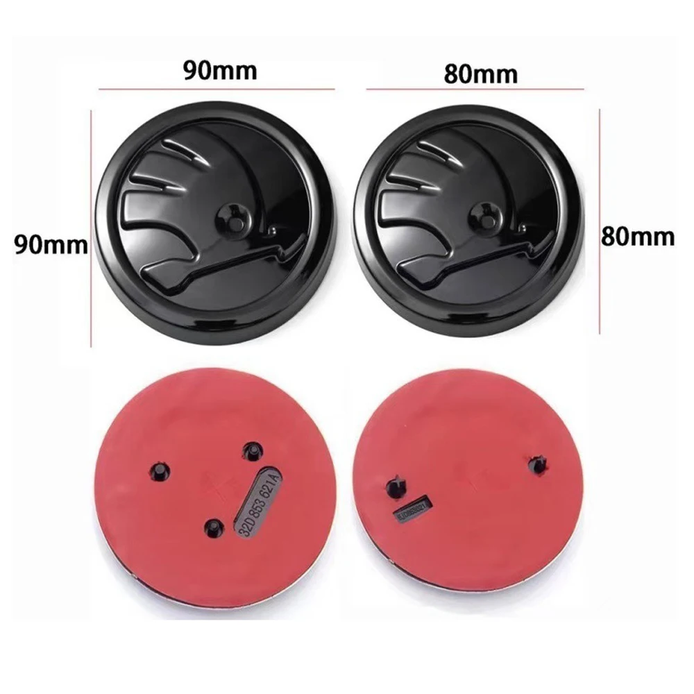 Передняя и задняя эмблема автомобиля из АБС-пластика для SKODA Rapid Fabia 1 2 Karoq Yeti Superb