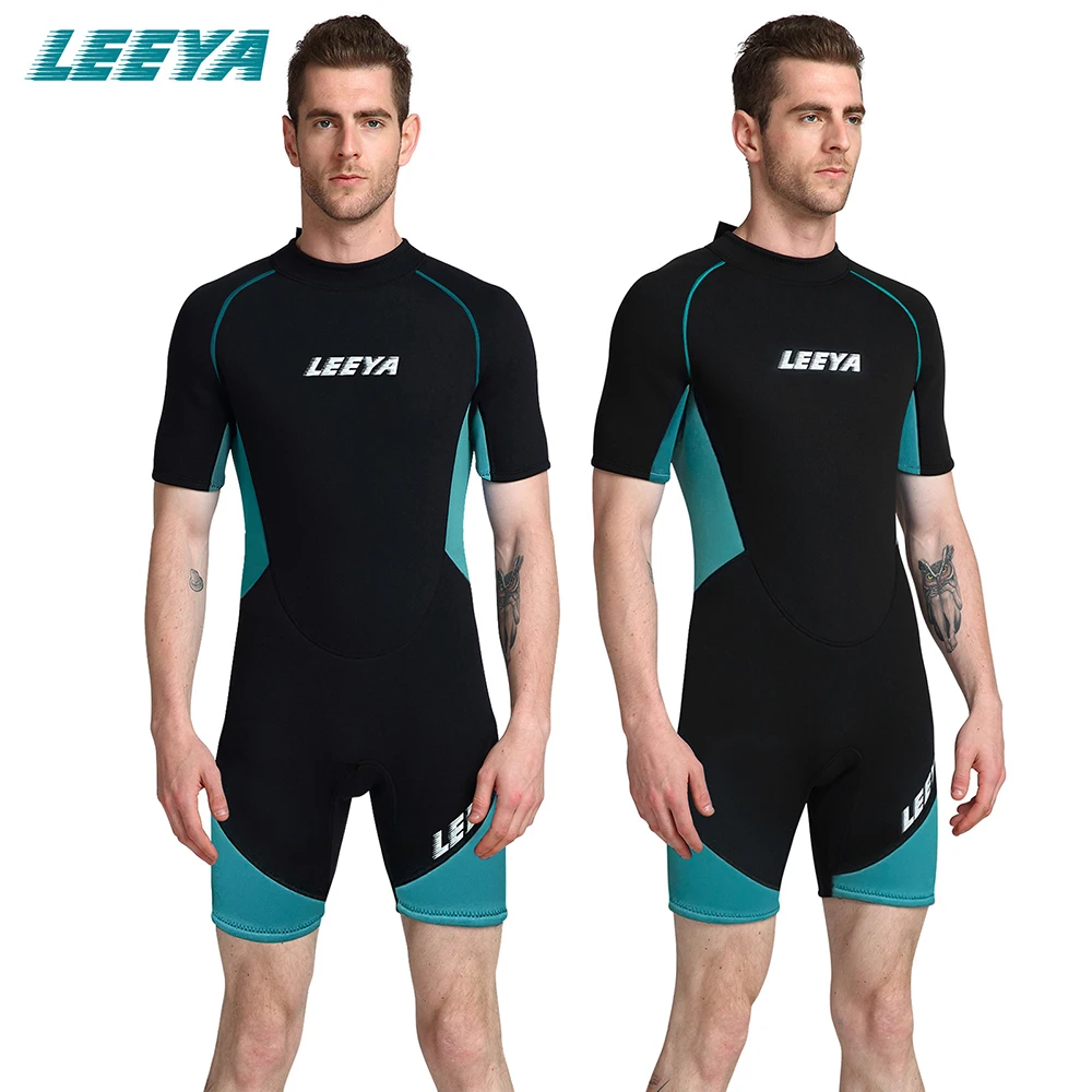 2022 New 3MM Neoprene Short Sleeve Swimsuit Men Sunscreen Snorkeling Surf Suit Warm Water Sports Swimming Wetsuit 5XL 6XL