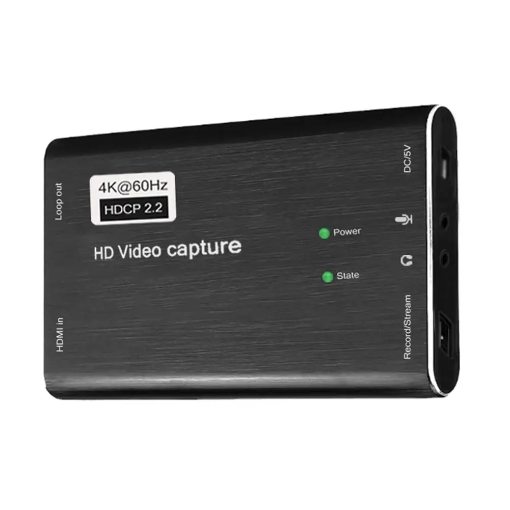 

USB 3.0 Hdmi-compatible 4k Video Capture Card Streaming Live Stream Broadcast Loop-out Compatible For Ps4 Game Set-top Box