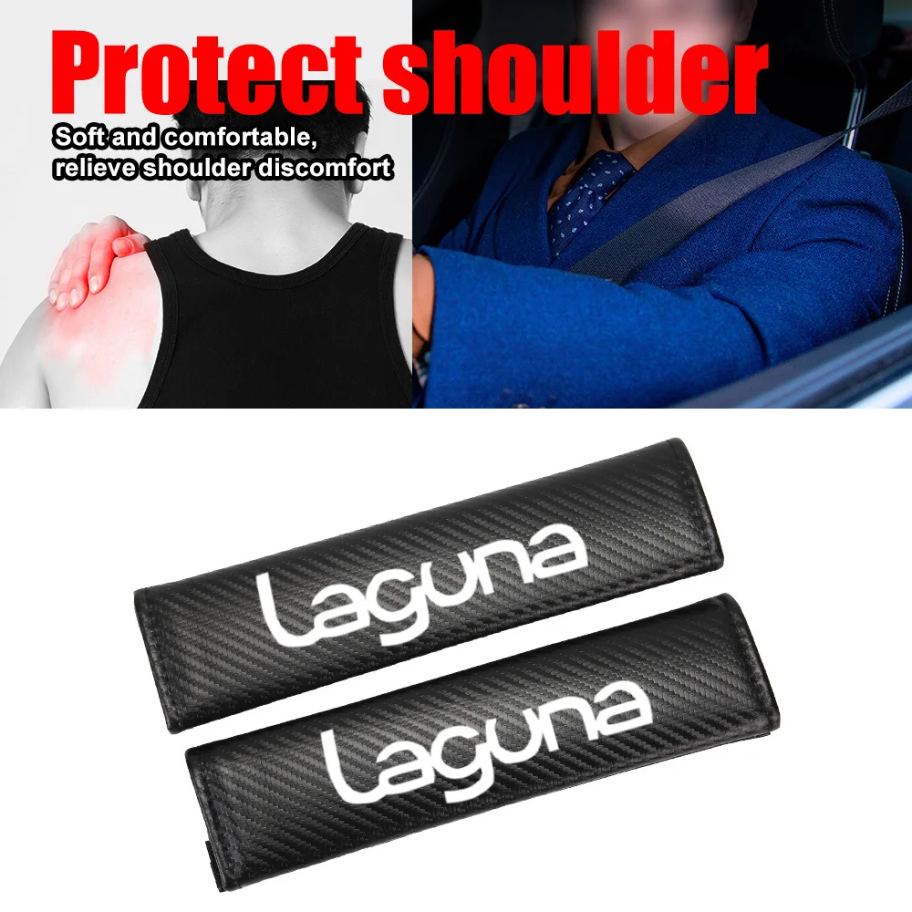 

Чехол для ремня безопасности из углеродного волокна, Защитная Прокладка для Renault Laguna