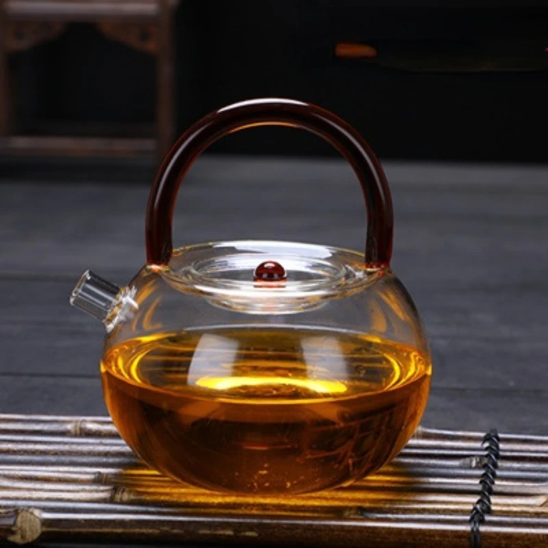 

Container Kung Fu Glass Tea Pot Warmer Heat Resistant Chinese Style Infuser Dzbanek Do Herbaty Tetera Kitchen Accessories