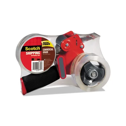 

Packaging Tape Dispenser with 2 Rolls of Tape 1.88" x 54.6yds