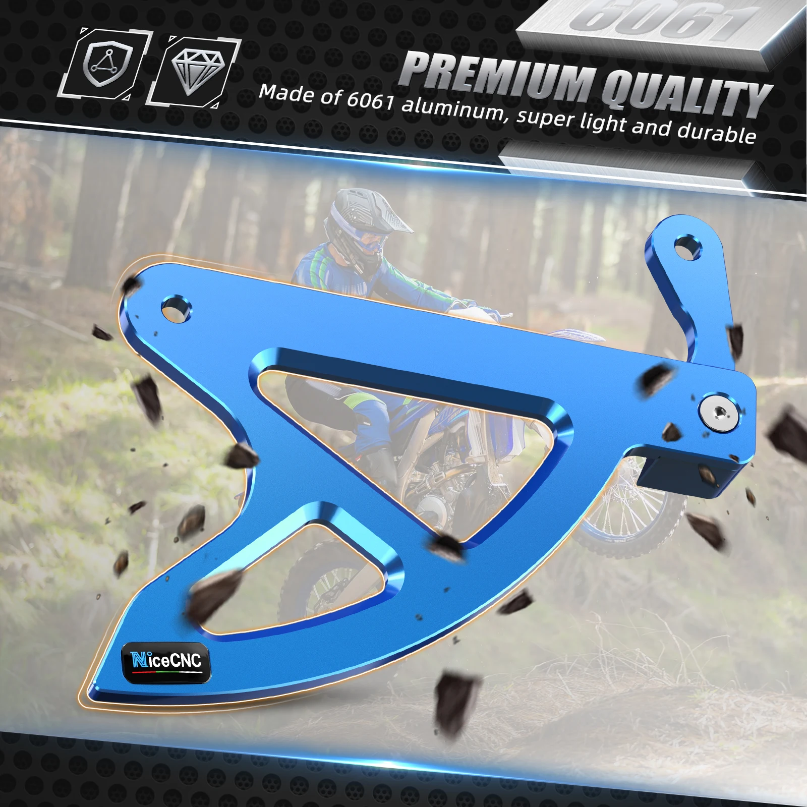 Защитная накладка на задний тормозной диск для YAMAHA YZ450F YZ250F 2010-2021 WR450F WR250F 2015-2021 YZ250FX