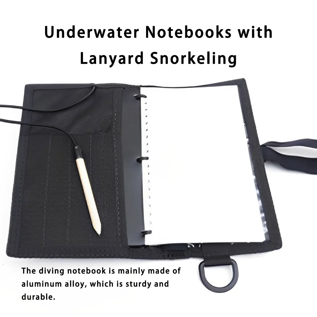

Diving Wet Notebook Dive Waterproof Book with Lanyard Supply Attachment