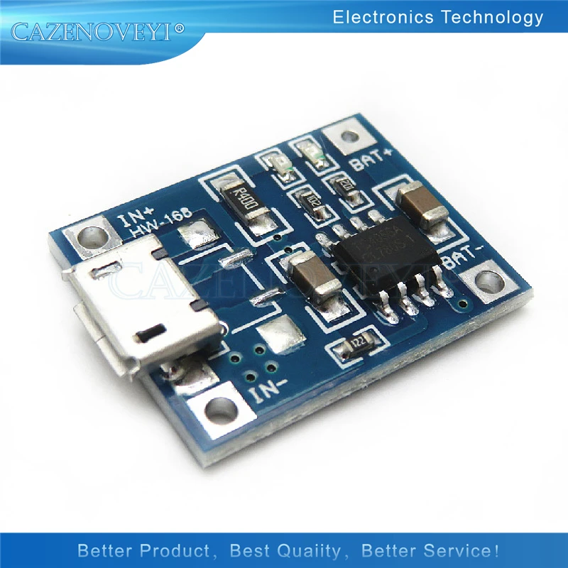 5 шт./лот TP4056 1A Lipo батарея зарядное устройство литиевая DIY порт Майк USB новый в