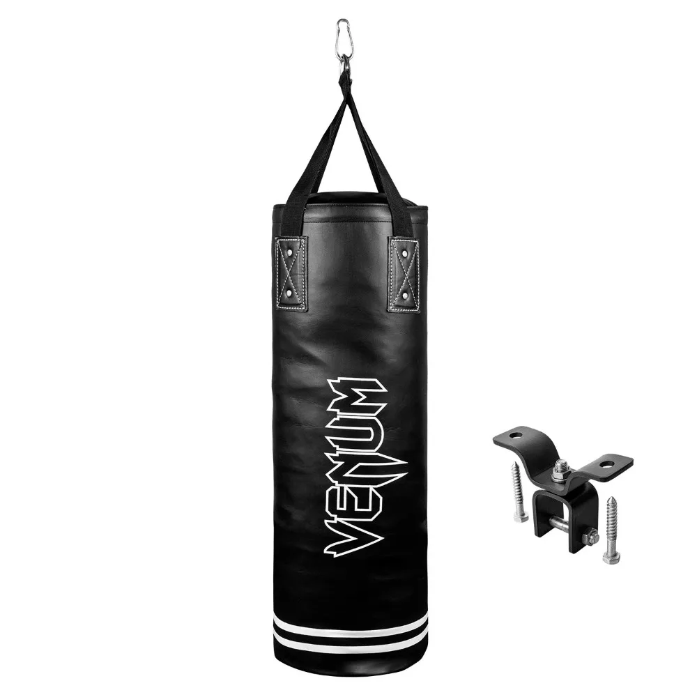 

Kickboxing Accessories Classic Punching Bag - 70 Lb - Black/White - Heavy Bag Kit - 48 Inches Assembled Length Boxing Sack Kick