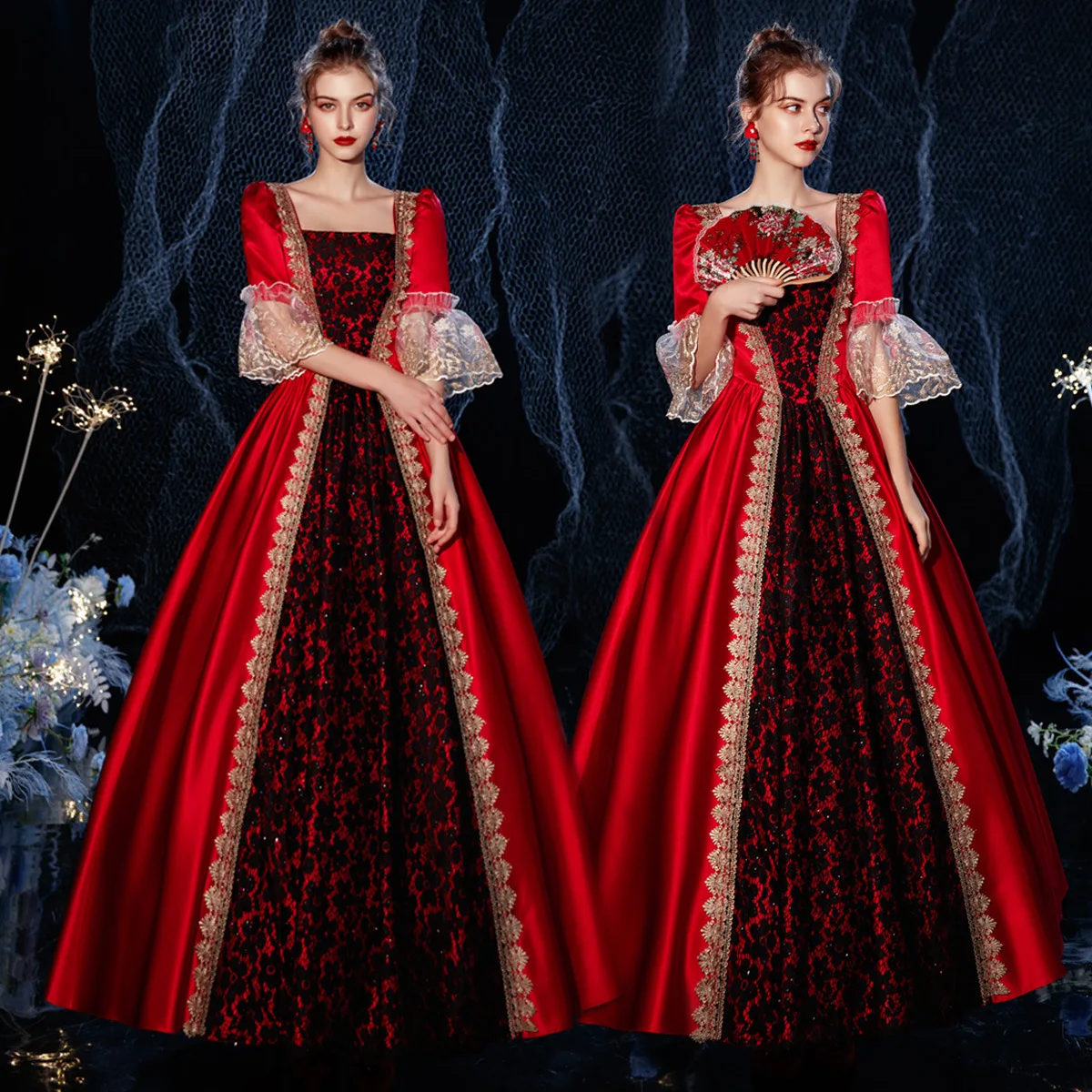 

Женское вечернее платье бордового цвета, средневековое платье для выпускного вечера, для маскарада, театра