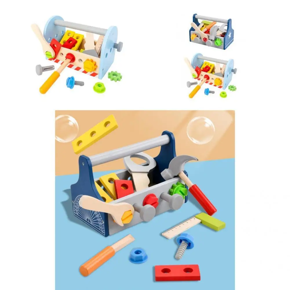 

1Set Simulated Sturdy Multi-functional Preschool Game Educational Tool Box Screws Tool Toys for Nursery