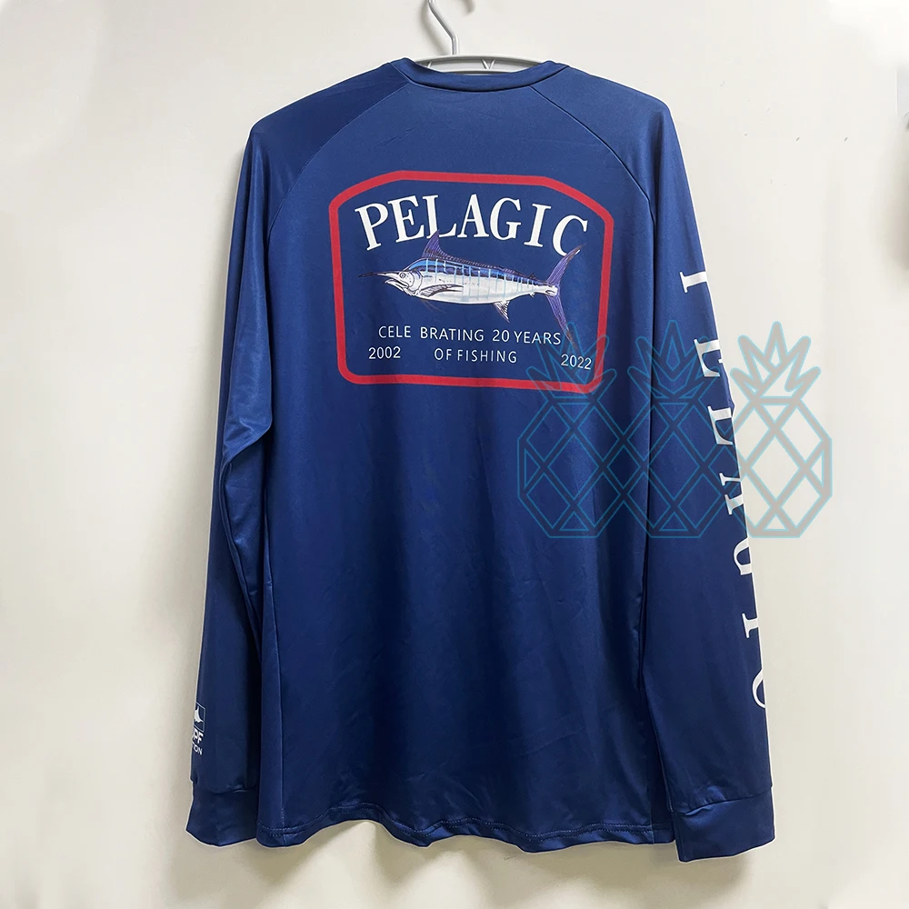 PELAGIC Fishing Shirt Summer Long Sleeve Shirt UPF50 Quick Dry Breathable Fishing Clothes Sports Clothes Anti-UV Fishing Shirts