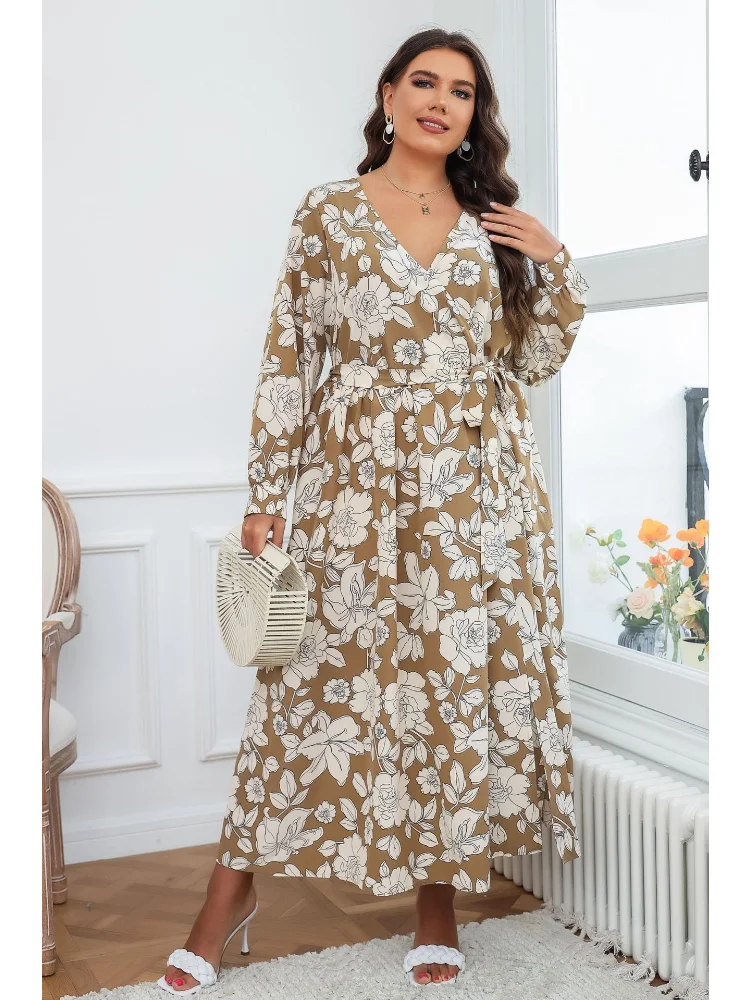 Large size women's dress new explosive fashion loose fat MM skirt plus size dresses