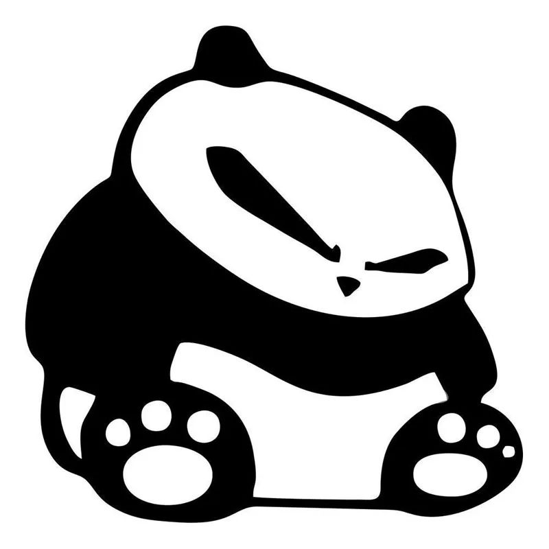 

Мультяшная наклейка автомобильная наклейка панда милое лицо Водонепроницаемый солнцезащитный чехол царапины ПВХ 15*15 см