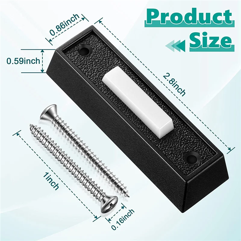 1 шт. проводная кнопка дверного звонка со светодиодной подсветкой замена кнопки