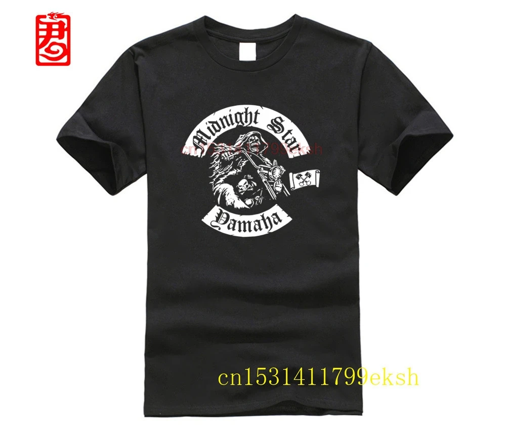 

100 % Cotton T Shirt for Men's T Shirt T-shirt Midnight Star Cruiser Chopper Motorcycle Rockers Top Tees