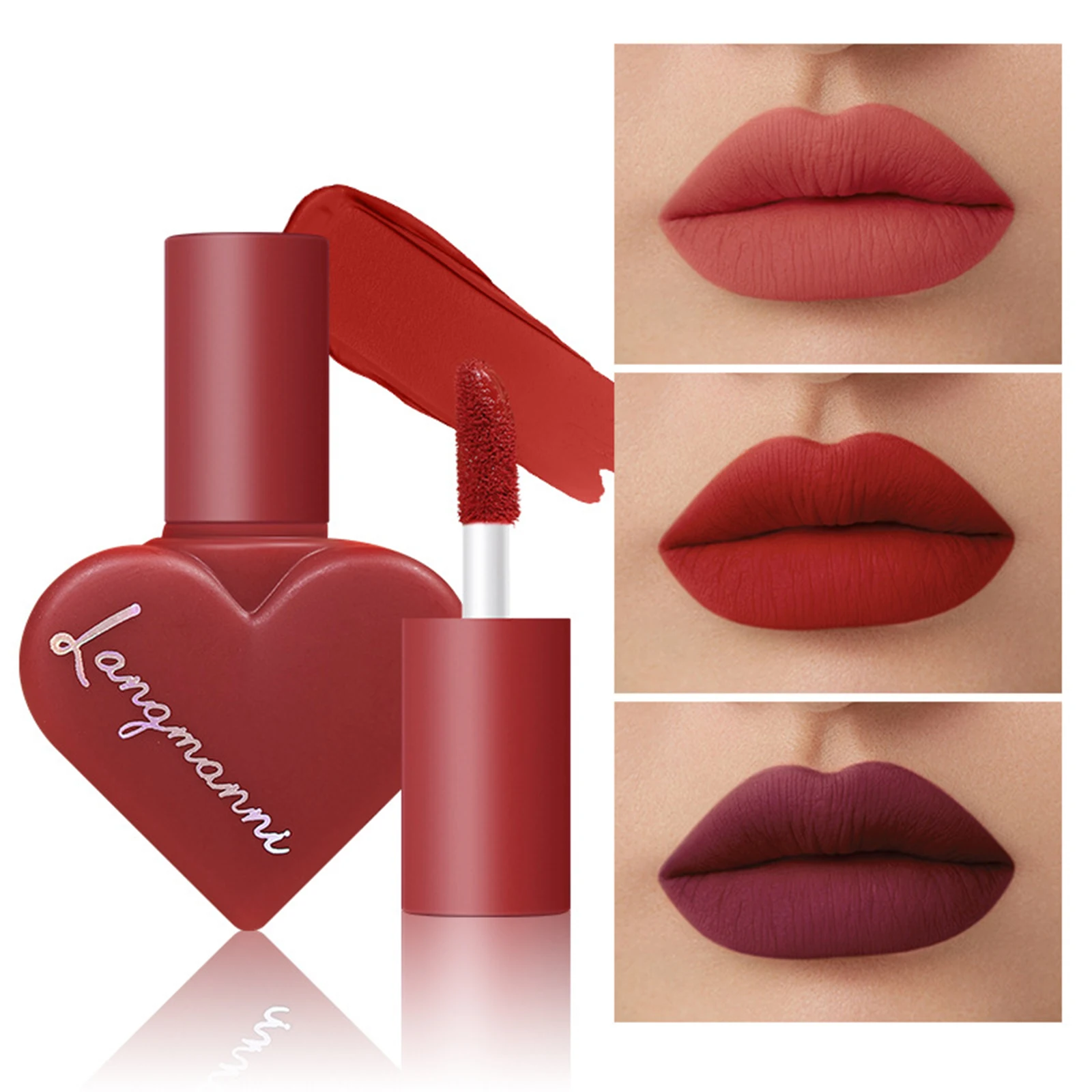 

12Pcs Heart-Shaped Lipstick Set Sexy Matte Red Tint Lipstick Waterproof Lipsticks Long Lasting Velvet Lip Gloss Makeup Cosmetics