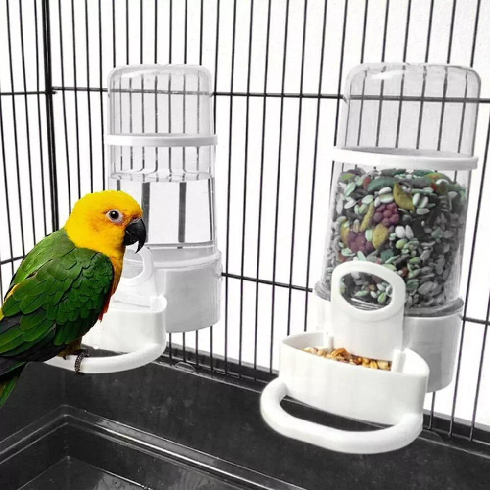 

Bird Water Drinker Feeder Waterer with Clip Pet Bird Supplies Dispenser Bottle Drinking Cup Bowls For Pet Parrot Cage