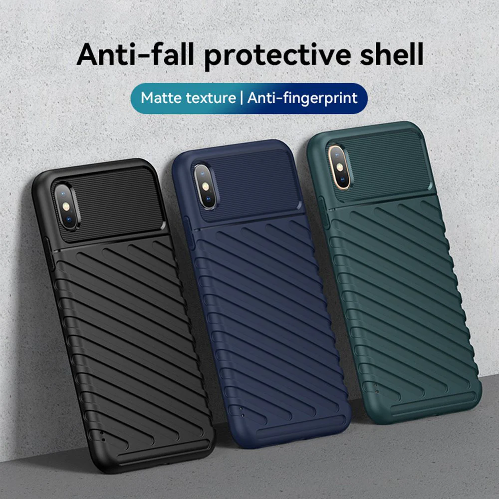 

Rubber Case For iPhone XS Max X XR Case Silicone 3D Strip Soft Cover For iPhone 6 6S 7 8 Plus SE 2020 11 12 13 Pro Max Mini Case