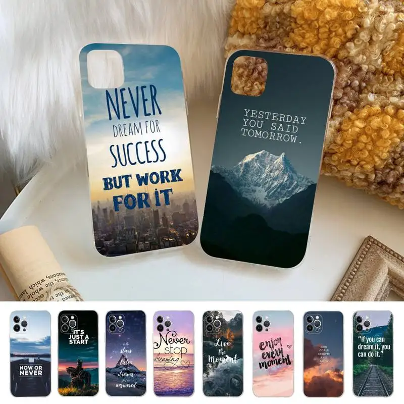 

Sentence Quotes Phone Case Silicone Soft for iphone 14 13 12 11 Pro Mini XS MAX 8 7 6 Plus X XS XR Cover