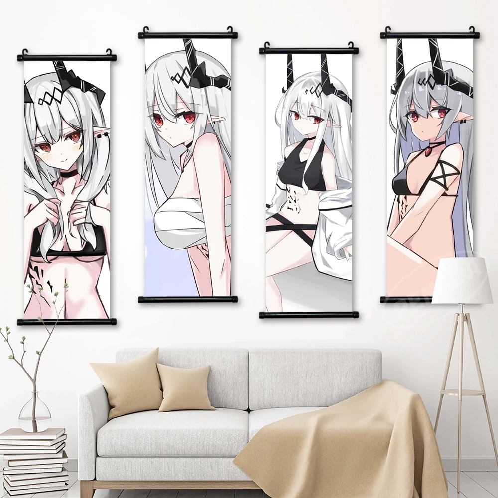 

Canvas Arknights Home Decoration Game Poster Print Mudrock Pictures Wall Artwork Gift Scroll Hanging Painting Bedside Background