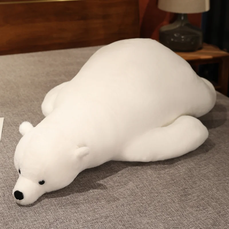

1PC110CM PP Cotton Kawaii Polar Bear Plush Doll Animal Cute Cartoon Soft Plush Toy Children Sleep with Pillow Toy Christmas Gift