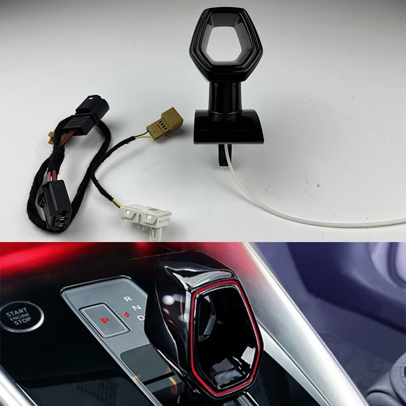 

Внешнее освещение автомобиля, блестящие шестерни подходят для Audi A3 2021-2023, модификация крышки зубчатой ручки, синхронизация, простая установка