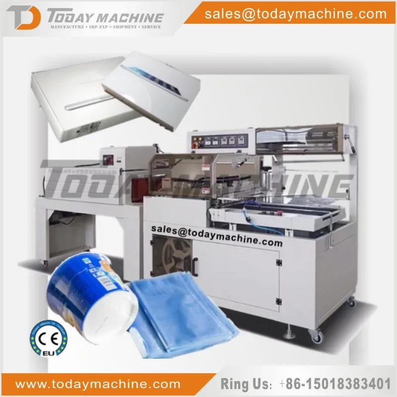 

Automatic Feeding water bottle/beer bottle/ heat shrink sleeve sealing and wrapping machine